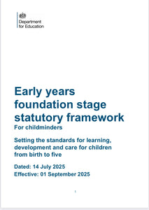 Early Years Foundation Stage 2025 For Childminders