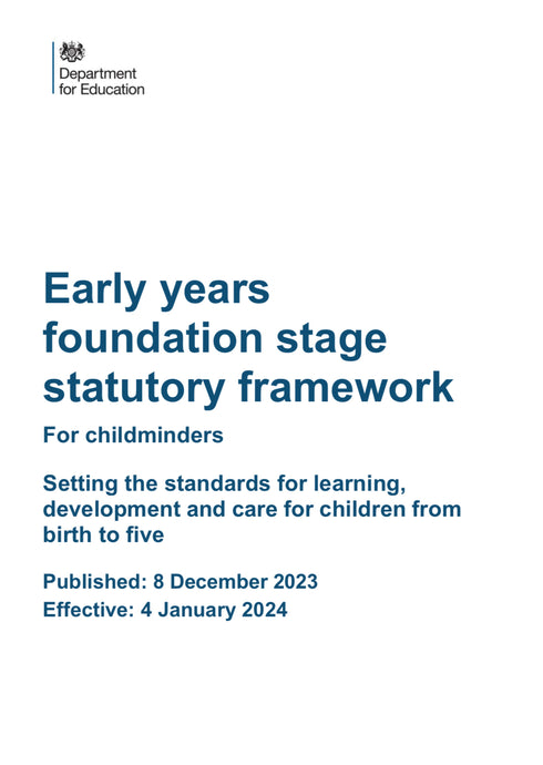 EYFS 2024 for Childminders