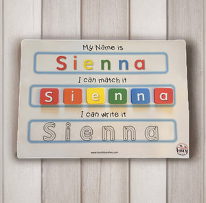 Name Recognition Learning Mat