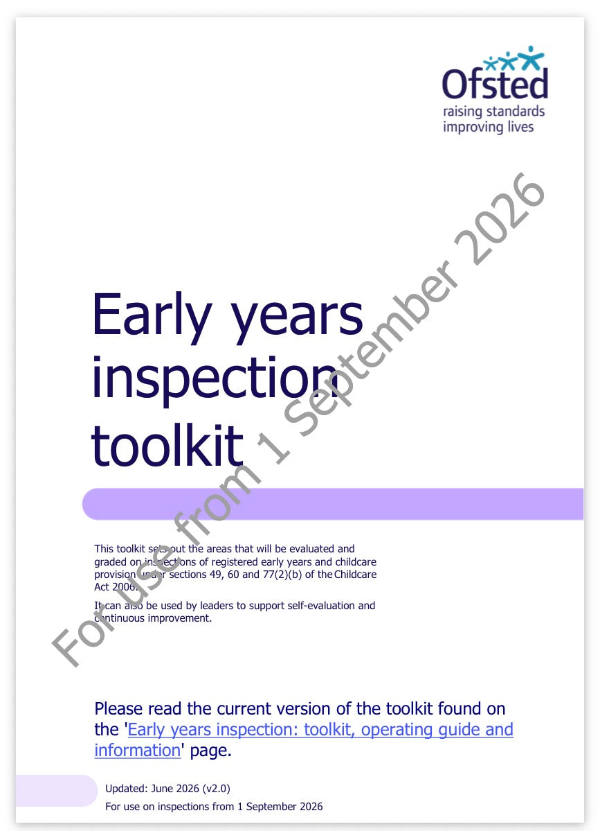 2026 Early Years Inspection Toolkit – Childcare Fairy