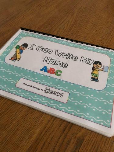 I Can Write My Name Reusable Busy Book