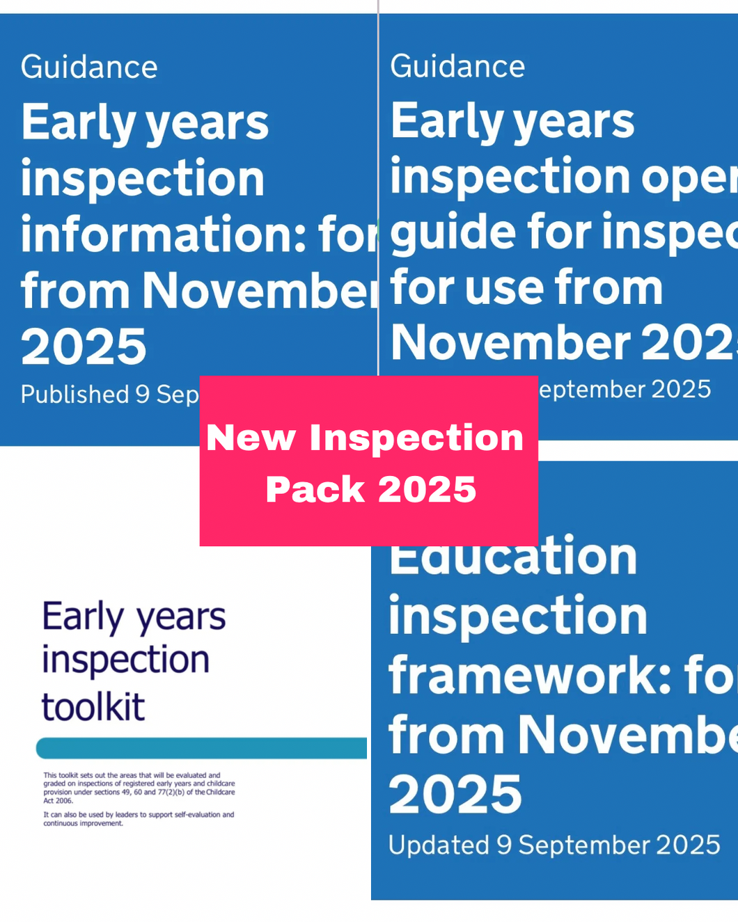 New Inspection Pack 2025 – Full Printed Set (All 4 Documents)