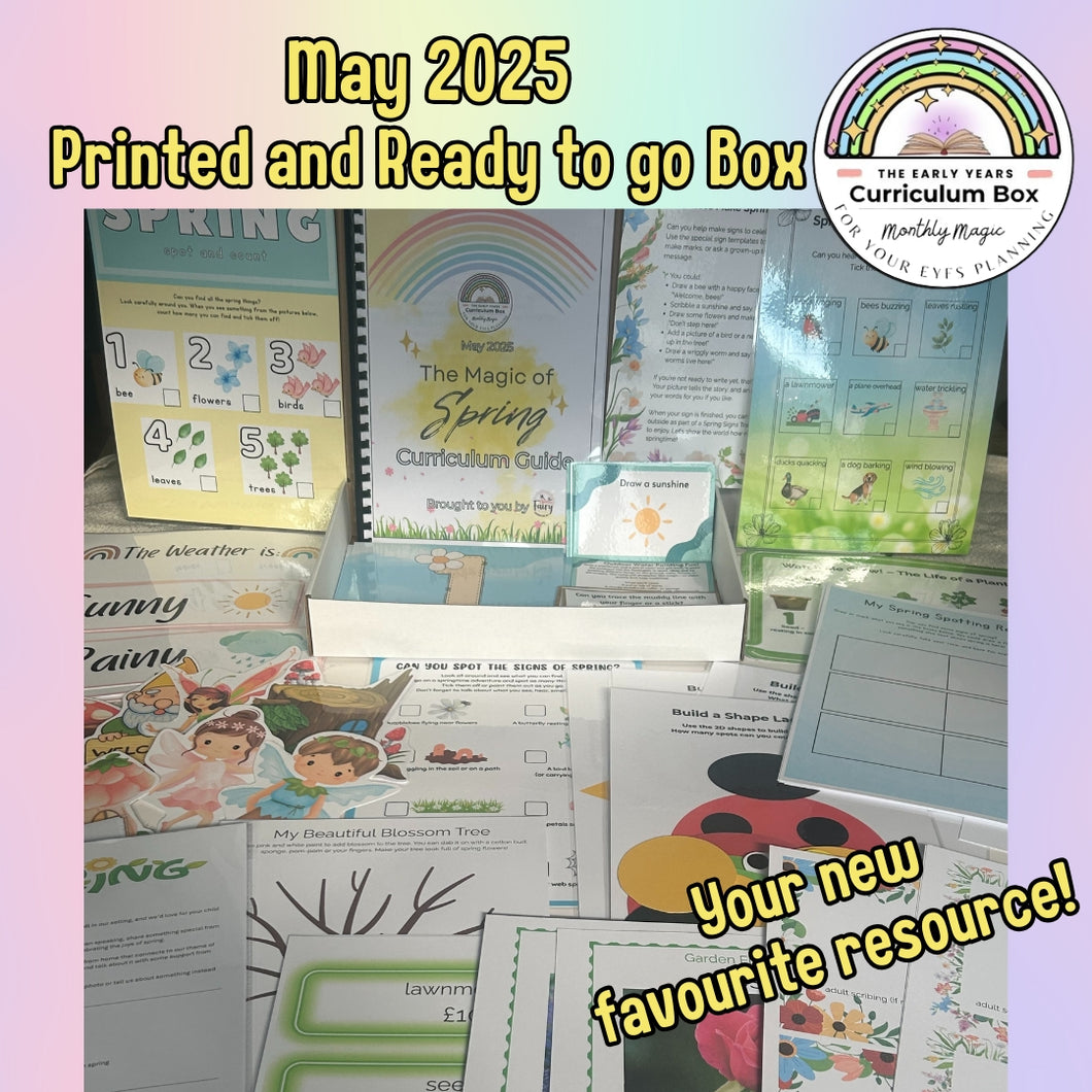 May 2025 Early Years Curriculum Box (The Magic of Spring) - Printed and Ready to Go!