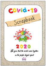 Load image into Gallery viewer, COVID-19 Scrapbook Bound and Protected Book