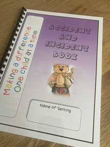 Accident and Incident Book