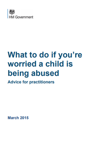 What to do if you are worried a child is being abused 2015